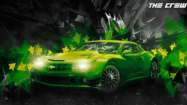 Wallpaper Car, Green, The, Crew, Camaro, Chevrolet