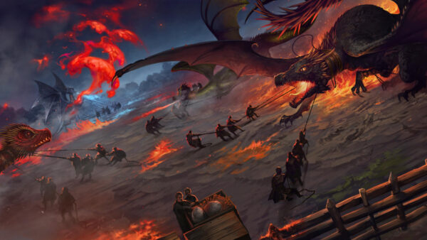 Wallpaper Dragon, The, Fire, And, Goblet, Harry, Potter