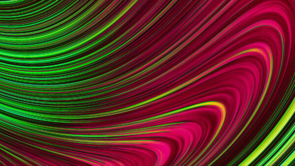 Wallpaper Pink, Colorful, Green, Stripes, Wavy, Lines