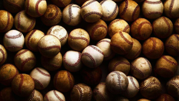 Wallpaper Baseballs, Dirty, Baseball, Bunch