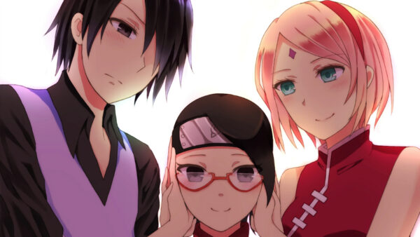 Wallpaper Uchiha, Sakura, White, Sasuke, Background, Naruto, Family