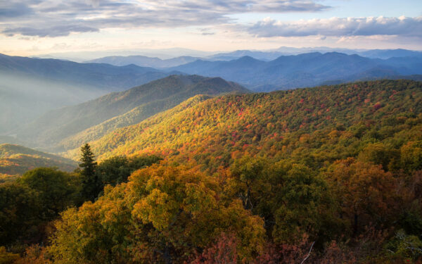 Wallpaper North, Carolina, Ridge, Mountains, Blue
