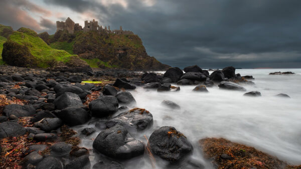 Wallpaper Wallpaper, Nature, Desktop, Cool, Download, Dunluce, Pc, Free, Landscape, Castle, Images, Background, 1920×1080