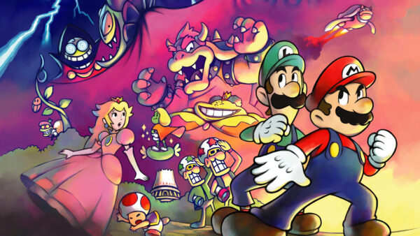 Wallpaper Luigi, Bowser, Princess, Games, SuperStar, Mario, Peach, Toad, Saga
