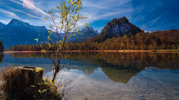 Wallpaper Desktop, Landscape, Nature, Reflection, Lake, Mountain, With, Austria