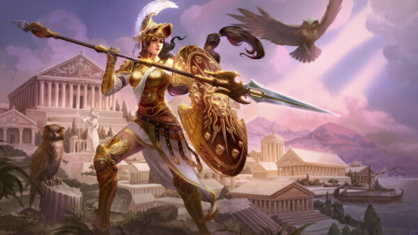 Wallpaper With, Weapons, Athena, Smite