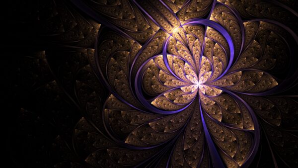 Wallpaper Trippy, Tangled, Desktop, Fractal, Purple, Glow