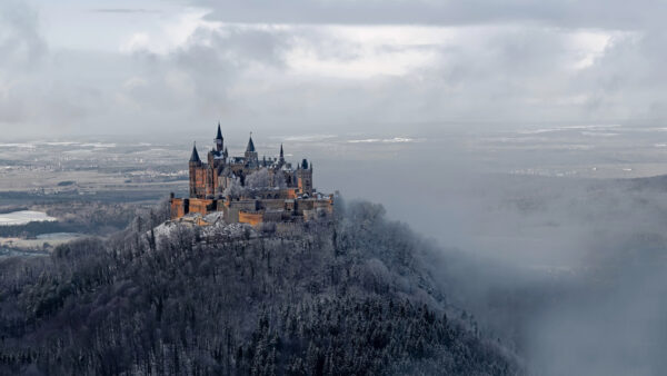 Wallpaper Fog, Travel, With, Germany, Hohenzollern, Desktop, Castle
