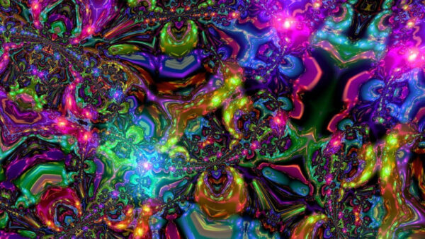 Wallpaper Multicolored, Frame, Full, Psychedelic, Trippy