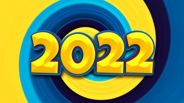 Wallpaper Blue, 2022, Yellow
