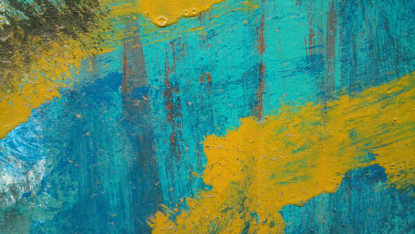 Wallpaper Textured, Blue, Yellow, WALL