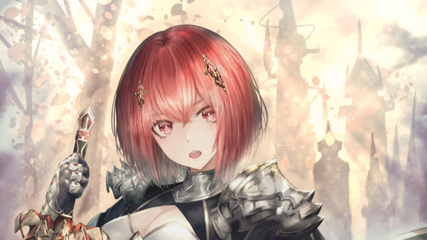 Wallpaper Redhead, Anime, Girl, Warrior, With, Sword