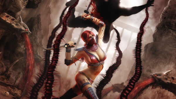 Wallpaper Kombat, Mortal, Skarlet