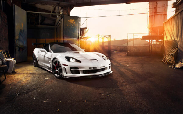 Wallpaper Tripple, Chevrolet, Corvette