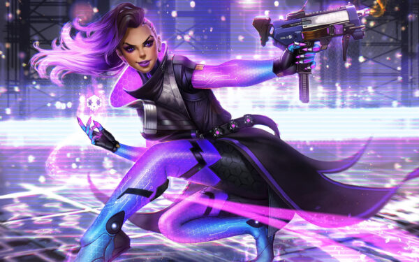 Wallpaper Overwatch, Sombra, Artwork