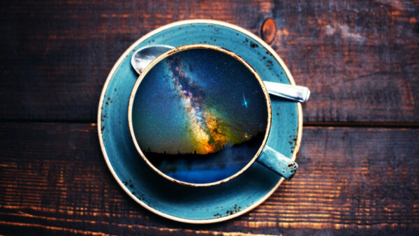Wallpaper Cup, Coffee, Landscape