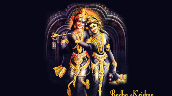Wallpaper Jewels, Black, Radha, Desktop, Krishna, With, Background, And