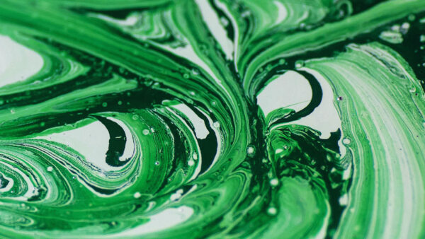 Wallpaper Stains, Mixing, Abstract, Paint, Green
