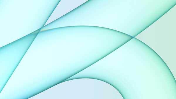 Wallpaper Inc., Cyan, Light, Abstraction, Abstract, Apple, Lines