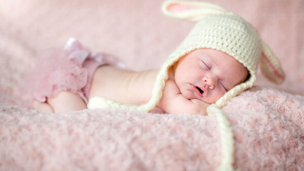 Wallpaper Woolen, Peach, Wearing, Knitted, Color, Cap, Baby, And, Light, Sleeping, Cloth, Child, Cute, Dress, Fur
