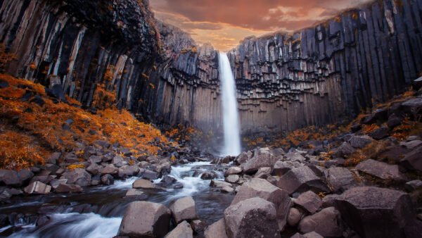 Wallpaper Waterfall, Mountains, Stream, Rock, Nature, Stones, And, From