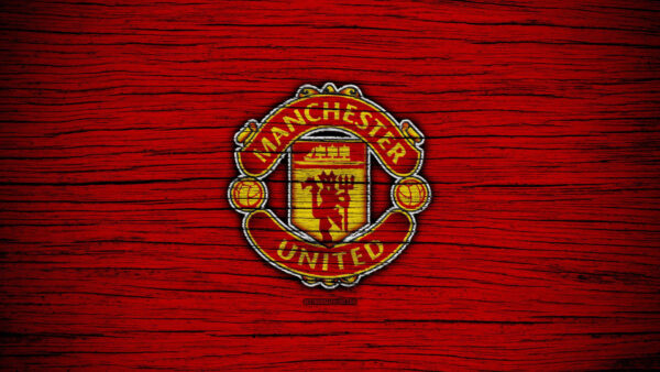 Wallpaper Logo, Red, United, Yellow, Manchester, Background