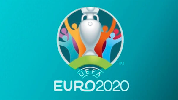 Wallpaper Blue, Euro, Background, UEFA, 2020