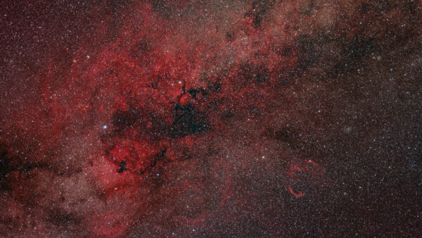 Wallpaper Nighttime, Black, Stars, Mobile, Nebula, Desktop, Red, Glare, Glow, Space, During