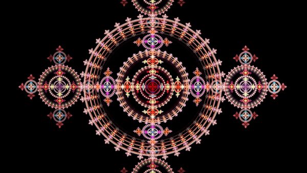 Wallpaper Trippy, Pattern, Purple, Red, Symmetry, Fractal