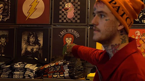 Wallpaper Mall, T-Shirt, Lil, Peep, Red, Wearing