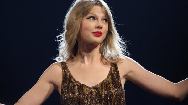 Wallpaper Glitter, Wearing, Short, Beautiful, Background, Dress, Standing, Black, Hair, Brown, Taylor, Swift