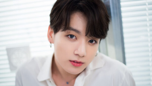 Wallpaper Standing, White, Beautiful, Wearing, Background, Dress, Jungkook