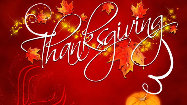 Wallpaper Autumn, Glitter, Background, Thanksgiving, Lights, Letters, Red, Leaves