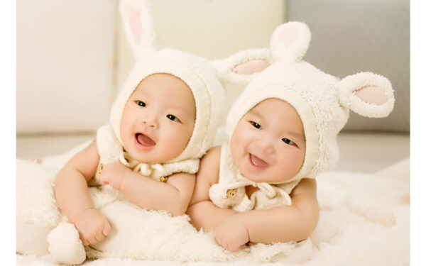 Wallpaper Babies, Twin, Cute