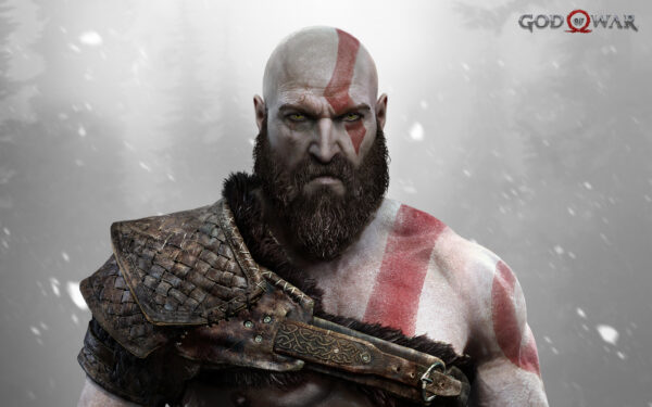 Wallpaper Kratos, God, War, PS4
