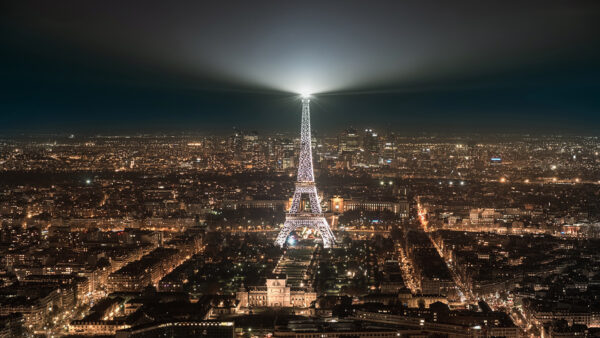 Wallpaper Sky, Light, White, Eiffel, Paris, Dark, Background, Travel, Tower, Top, And, With, Cityscape, Desktop