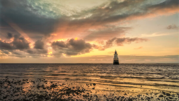 Wallpaper Cloud, Sky, Travel, Made, Lighthouse, Horizon, Desktop, Ocean, Man, Bulidings