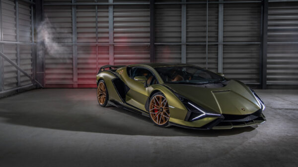 Wallpaper Cars, Lamborghini, Sian, Car, Sport, Green