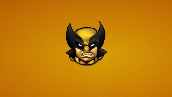 Wallpaper Face, Background, Wolverine, Desktop, Yellow