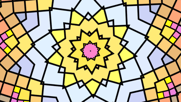 Wallpaper Abstract, Shapes, Desktop, Star, Colorful