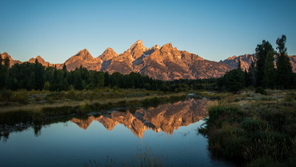 Wallpaper Lake, Landscape, Mobile, Reflection, Background, Nature, Blue, Trees, Desktop, Green, View, Rock, Sky, Mountains