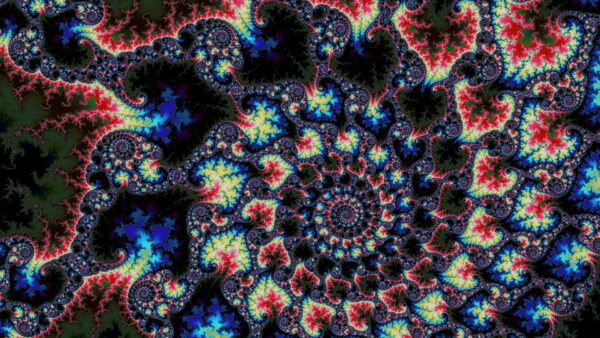 Wallpaper Fractal, Colorful, Trippy