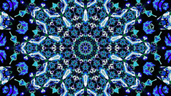 Wallpaper Pattern, Mobile, White, Fractal, Shape, Flower, Blue, Abstract, Desktop, Abstraction, Green