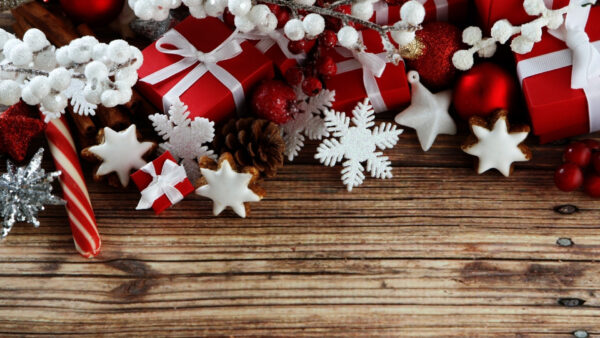 Wallpaper Snowflake, Desktop, Decoration, Christmas, Wood, Gift, Stars
