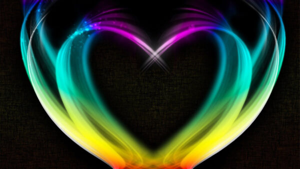 Wallpaper Desktop, Heart, Colorful, Shape