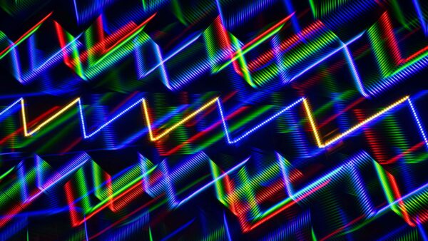 Wallpaper Desktop, Colorful, Lines, Zigzags, Abstraction, Mobile, Lights, Abstract