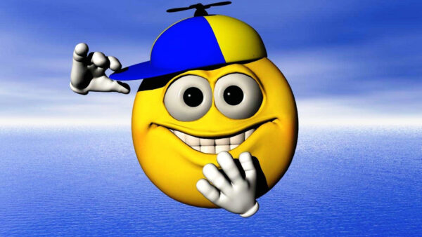 Wallpaper Face, Background, Blue, Yellow, Cap, Images, Funny, Expression