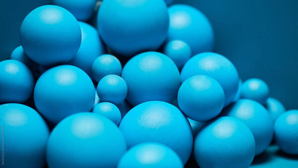 Wallpaper View, Blue, Closeup, Sphere, Balls
