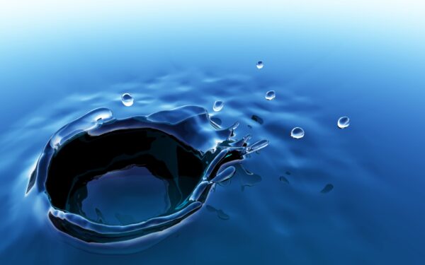 Wallpaper Drop, Blue, Water