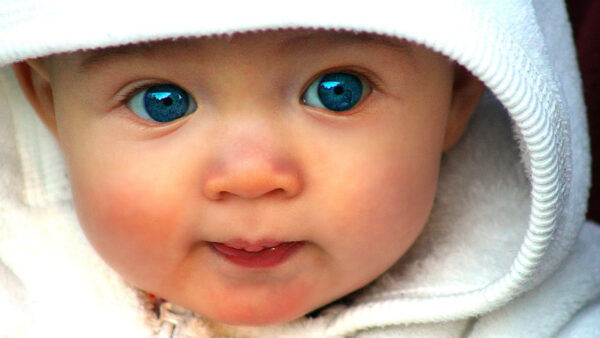 Wallpaper Baby, Desktop, Eyes, Blue, Cute, Look